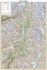 Dette kartet har et stående format på 60x90 cm, som dekker nordlig del av Sirdal med fokus på hoveddalføret og de nære fjellområder. I nord omfatter kartet del av Svartevatn mens hele Kvifjorden er med i sør. I vest og øst inngår Lysebotn og Øyarvatn.
